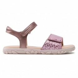GEOX GIRLS SANDALS J028ZA 007NF C8056 GOLG/PINK